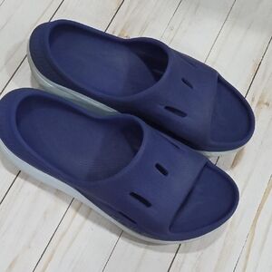 Hoka Kids Blue Slippers